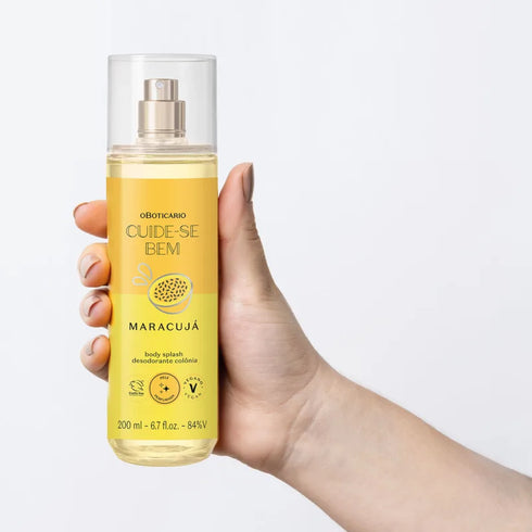 O Boticário Cuide-se Bem Maracujá (Passion Fruit) Body Splash Deodorant 200ml